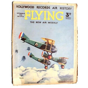 Vtg Sept 10, 1938 Flying Aviation Magazine Vol. 1 No. 24 Air Weekly